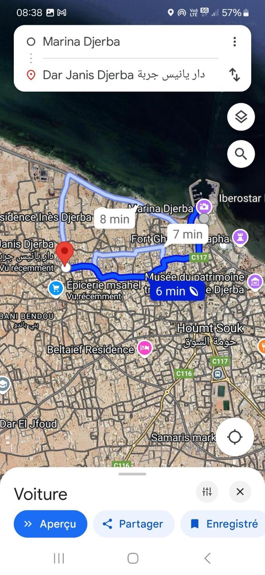 Apartmán Dar Janis Djerba دار يانيس جربة Houmt Souk  Exteriér fotografie